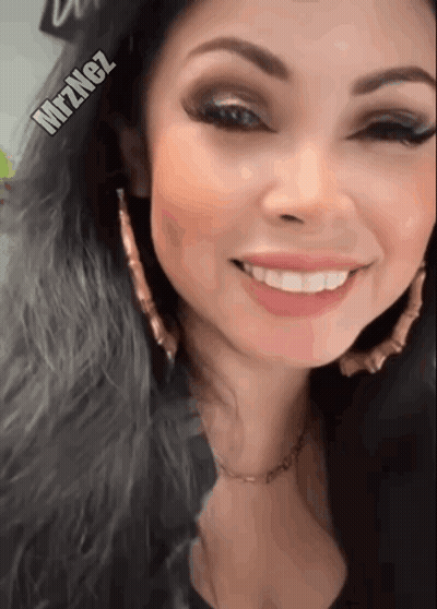 Woman Face Close Up With Mrznez GIF