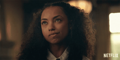 Woman Face Close Up With Netflix GIF