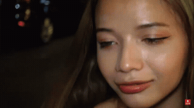 Woman Face Close Up With YouTube Logo GIF