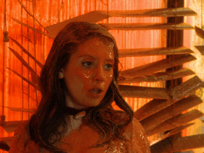 Woman Face Covered In Sauce GIF