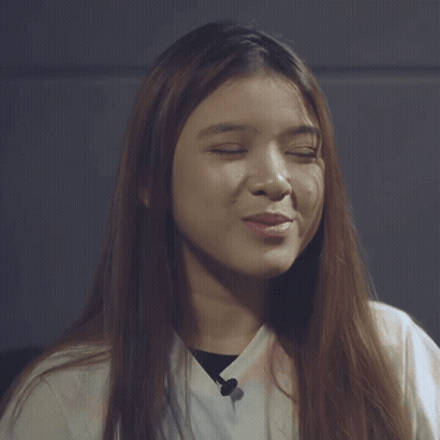 Woman Face Eyes Closed Mouth Open GIF