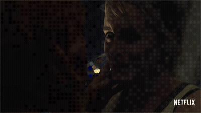 Woman Face Netflix Logo GIF