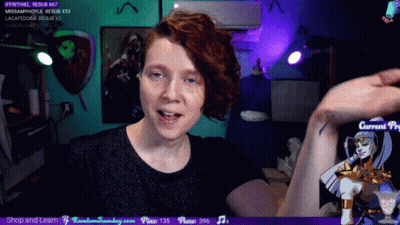 Woman Face Purple Background Current Pro GIF