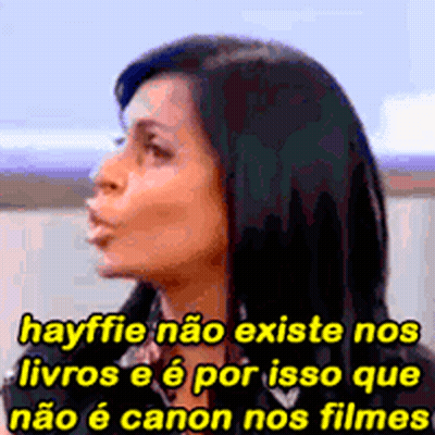 Woman Face Saying Hayffie Não Existe Nos Livros GIF