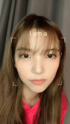 Woman Face Saying I Am A GIF