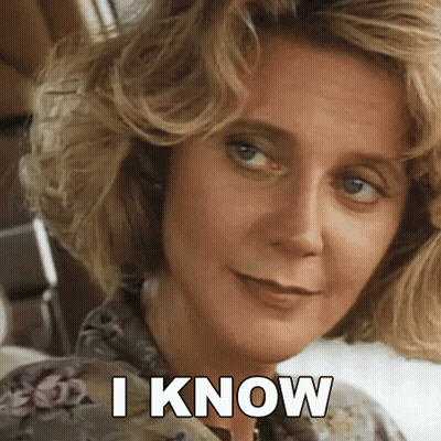 Woman Face Saying I Know GIF