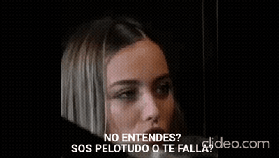 Woman Face Saying No Entendes GIF