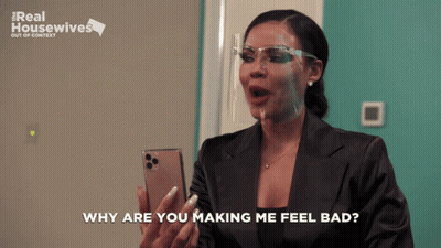 Woman Face Shield Why Are You Making Me Feel Bad GIF