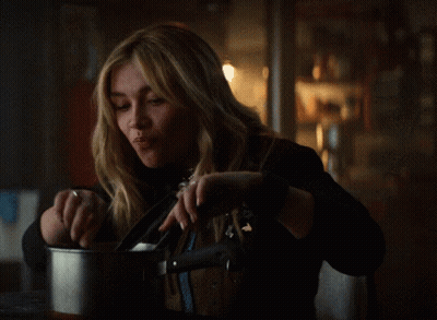 Woman Face Thunderbolts GIF