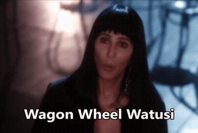 Woman Face Wagon Wheel Watusi GIF