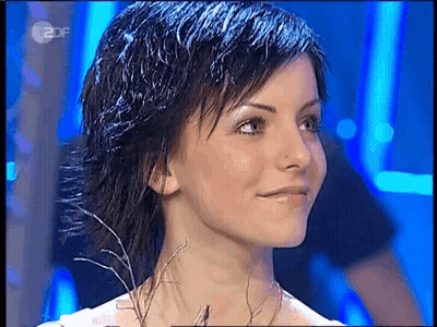 Woman Face With 2Df Written GIF