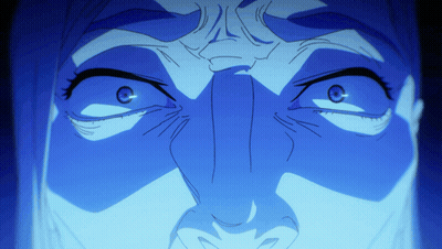 Woman Face With Blue Eyes GIF