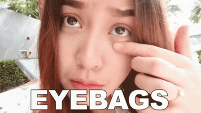 Woman Face With Eyebags GIF