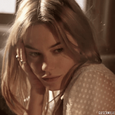 Woman Face With Gifscamille Text GIF