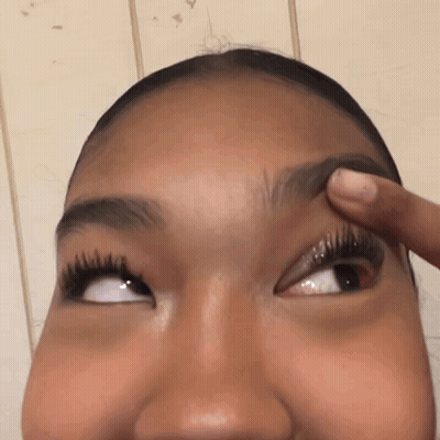 Woman Face With Hand On Eyebrows GIF