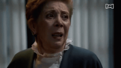 Woman Face With Letters BC GIF