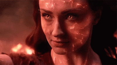 Woman Face With Lightning Bolts GIF