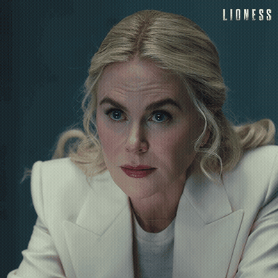 Woman Face With Lioness GIF