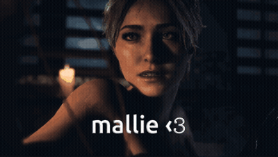 Woman Face With Mallie < 3 GIF