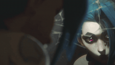 Woman Face With Nails Tattoo GIF