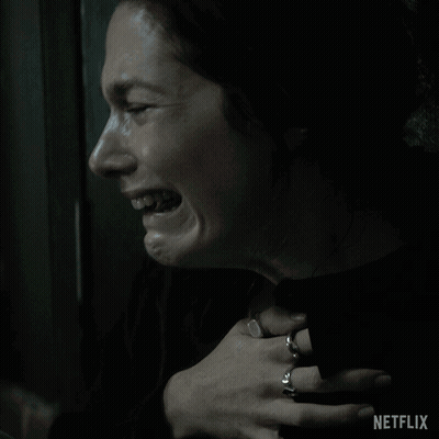 Woman Face With Netflix Logo GIF