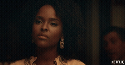 Woman Face With Netflix Logo GIF