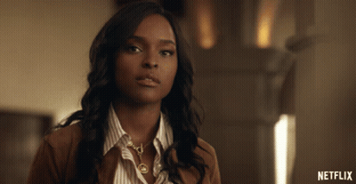 Woman Face With Netflix Logo GIF