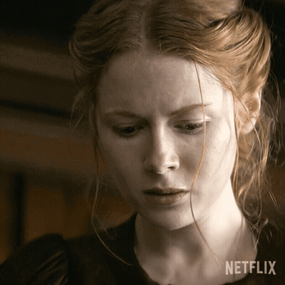 Woman Face With Netflix Logo GIF