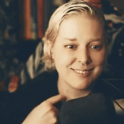 Woman Face With Nose Ring GIF