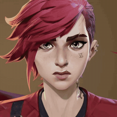 Woman Face With Number Vi On Forehead GIF