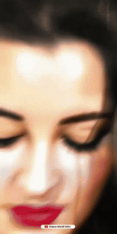 Woman Face With Status World Watermark GIF