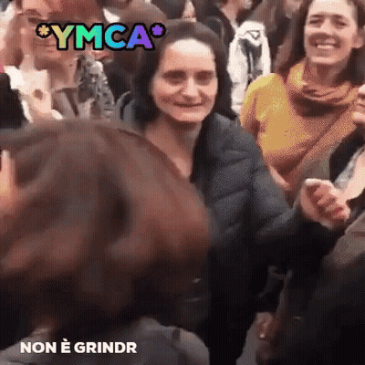 Woman Face With The Y.M.C.A. Song GIF