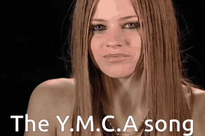 Woman Face With The Y.M.C.A. Song GIF