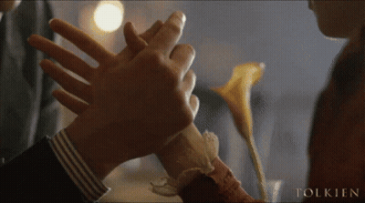 Woman Face With Tolkien Text GIF