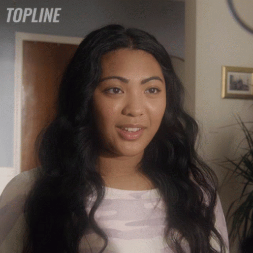 Woman Face With Topline Above GIF