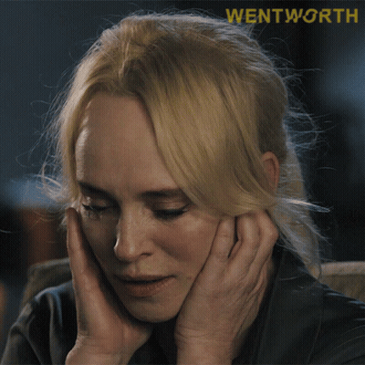 Woman Face With Wentworth Above GIF