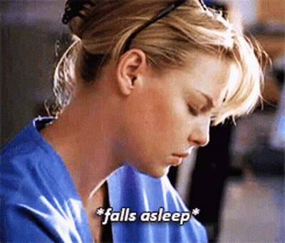 Woman Falling Asleep GIF
