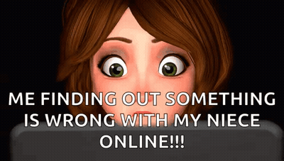 Woman Finding Out Something Wrong With Niece Online GIF