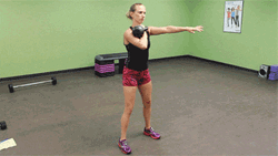 Woman Fitness Squats GIF
