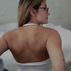 Woman Flex Her Back GIF