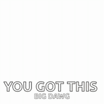 Woman Flexing Muscles Saying You Got This Big Dawg GIF