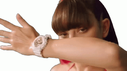 Woman Flexing Wrist Watch GIF