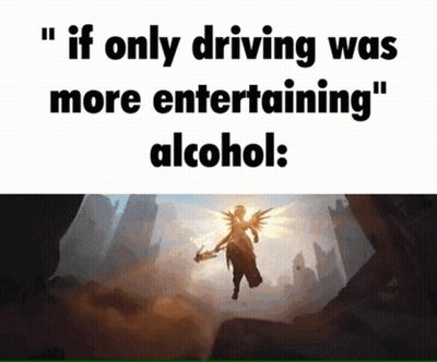 Woman Flying If Only Driving Was More Entertaining Alcohol GIF