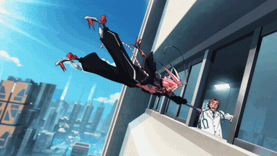 Woman Flying Through Air While Doctor Watches GIF