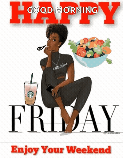 Woman Fruit Vegetables Good Morning Friday Enjoy Wee GIF