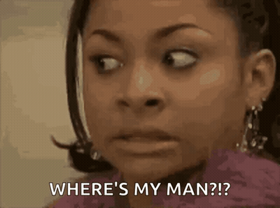 Woman Funny Face Asks Where Is My Man? GIF