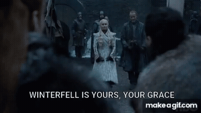 Woman Fur Coat Saying Winterfell Is Yours Your Grace GIF