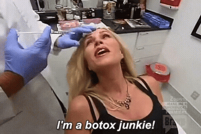Woman Getting Botox Says I'm A Botox Junkie GIF