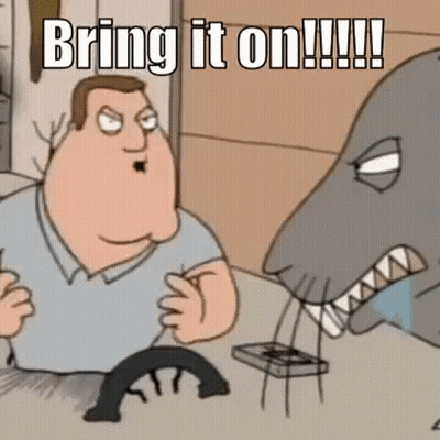 Woman Getting Hair Done Beside Hockey Player In Blue Jersey GIF