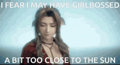 Woman Girlbossed Too Close To The Sun GIF